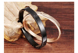 InFaith™ Cross Stainless Steel Solid Band Couple's Faith Bracelet (Pair)