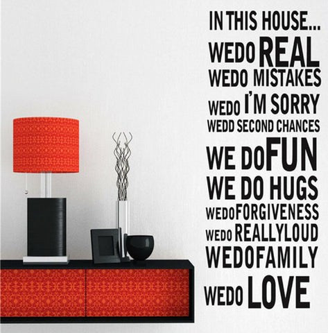 Lounge Room Quotes Wall Decal - Vinyl Wall Art Sticker Family Room