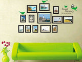 Birds & Frames Design Wall Decal - Vinyl Wall Art Sticker Family Room