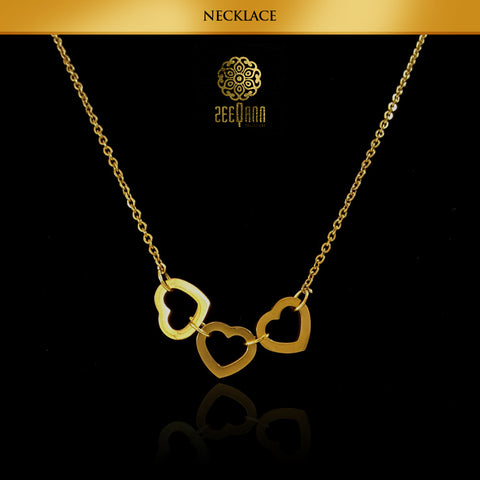 Zeeqann Women Heart Earrings & Necklace Jewelry Set (Limited Stock) Ladies Fashion