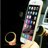 360 Degree Gold Car Phone Holder - Magnetic 360 Swivel Holder