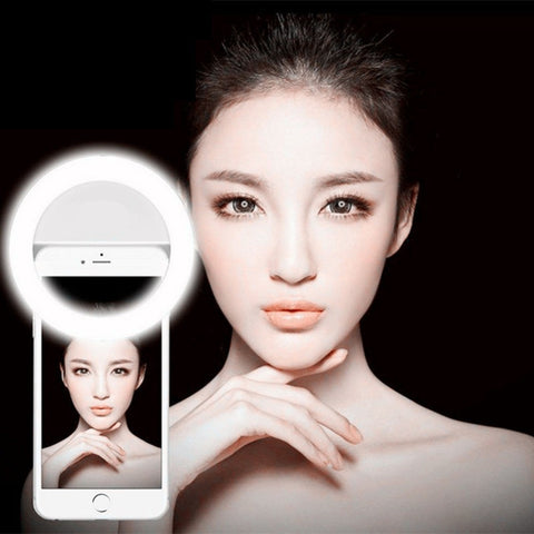 Portable Selfie Ring Light - Enhances Selfie Photography for Smartphones