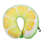 Fruitty Travel Pillow - Lemon Kiwi Orange Cushion Neck Pillows