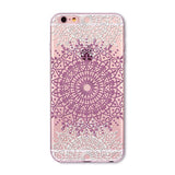 Colorful Paisley / Mandala Clear Silicone Soft Cover Case - iPhone 7/6/6S/7lus/6Plus/6sPlus