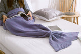 Knitted Mermaid Tail Blanket - Lounging Blanket