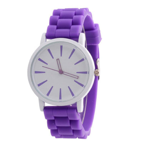 Women's Silicone Watch - Rubber Unisex Quartz Watch