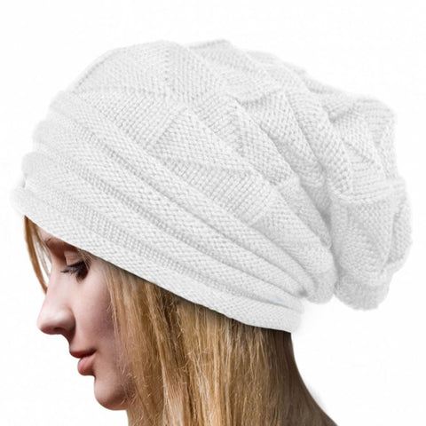 Women's Fashion Bonnet - Knitted Winter Hat Beanie Crochet