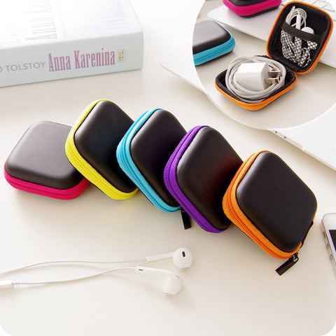 Headphone Earphone Hard Case Storage - Carrying Pouch Bag SD Card Holder (1 pc)