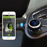 MP3 Bluetooth  FM Transmitter With Remote Control Wireless Audio Player - Hands-Free LCD Screen w/ TF Slot