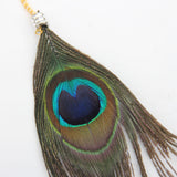 Stylish Bohemian Peacock Feather Headband Hair Rope