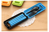 Amazing Folding Travel Fork, Spoon & Chopsticks Set - Portable  Lunch Box Accessories
