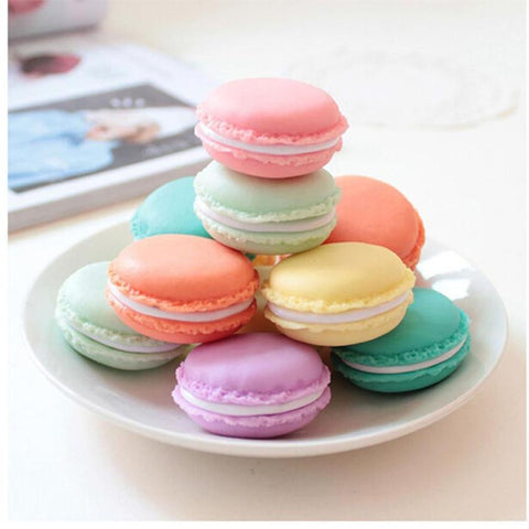 Macarons Design Earphone, SD Card  Storage Case - Small Carrying Pouch (6 pcs)