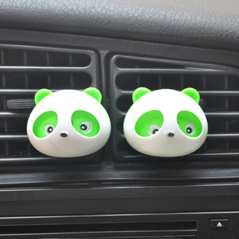 Panda Air Freshener - Car Air Vent Mount (Pair)