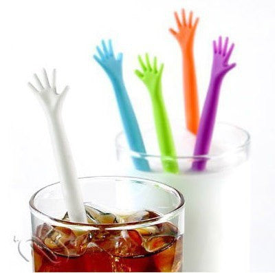 Ridiculous Drowning Hand Beverage Stirrer - (5pc Set)