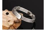 InFaith™ "The Cross" Stainless Steel Twisted Band Faith Bracelet