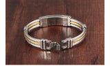 InFaith™ "The Cross" Stainless Steel Twisted Band Faith Bracelet