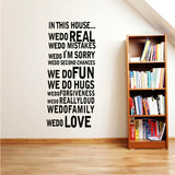 Lounge Room Quotes Wall Decal - Vinyl Wall Art Sticker Family Room