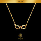 Zeeqann Women Infinity Necklace Bracelet Earrings Ring Jewelry Set (Limited Stock) Ladies Fashion