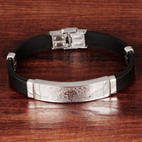 InFaith™ "The Prayer" Stainless Steel & Silicone Band Faith Bracelet