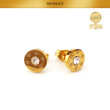 Zeeqann Women 'O' Gem Earrings & Necklace Jewelry Set - Ladies Fashion