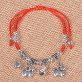 Chinese Zodiac Lucky Charm Red String Bracelet