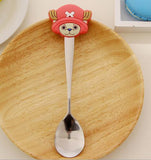 Cartoon Silicone Handle Kids Spoons - Kids Stainless Steel Spoon