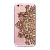 Colorful Paisley / Mandala Clear Silicone Soft Cover Case - iPhone 7/6/6S/7lus/6Plus/6sPlus