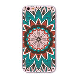 Colorful Paisley / Mandala Clear Silicone Soft Cover Case - iPhone 7/6/6S/7lus/6Plus/6sPlus