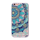 Colorful Paisley / Mandala Clear Silicone Soft Cover Case - iPhone 7/6/6S/7lus/6Plus/6sPlus