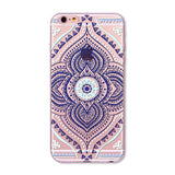 Colorful Paisley / Mandala Clear Silicone Soft Cover Case - iPhone 7/6/6S/7lus/6Plus/6sPlus