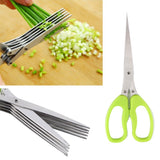 Multi-Chop Stainless Steel 5 Layers Scissors