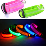 LED Light Night-Safety Dog Collar - Flash Glow in Dark Pet Collar