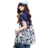 Summer Women Dress - Loose Casual Floral Tunic Dress - Plus Size