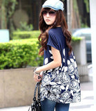 Summer Women Dress - Loose Casual Floral Tunic Dress - Plus Size