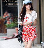 Summer Women Dress - Loose Casual Floral Tunic Dress - Plus Size