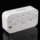 LED Illuminating Alarm Clock with LCD Display for Home, Office or Car