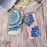 Colorful Paisley / Mandala Clear Silicone Soft Cover Case - iPhone 7/6/6S/7lus/6Plus/6sPlus