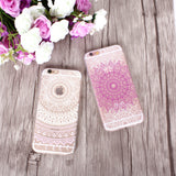 Colorful Paisley / Mandala Clear Silicone Soft Cover Case - iPhone 7/6/6S/7lus/6Plus/6sPlus