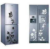Refrigerator Art Sticker - Butterfly Pattern Fridge Decal