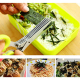 Multi-Chop Stainless Steel 5 Layers Scissors