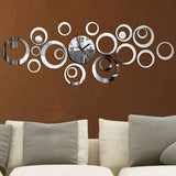 Modern Quartz Wall Clock Design - Living Room Decorative Mirror Clock